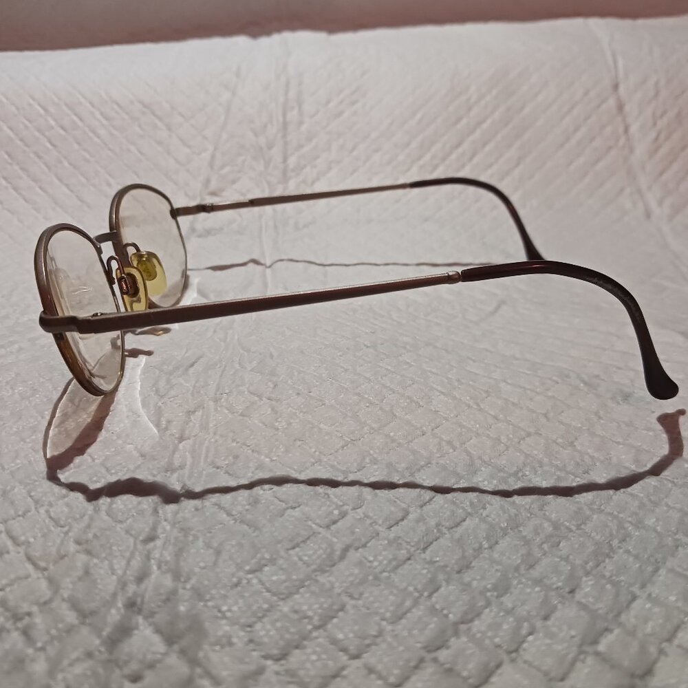 Vintage Emporio Armani Italy 080 1089 Eyeglasses Frames Champagne 49-21-135 - Picture 5 of 15